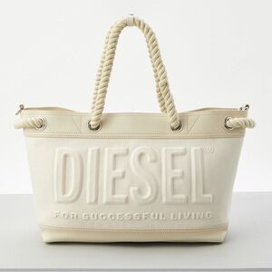 NEW DIESEL Rope Logo-Embossed Tote Bag